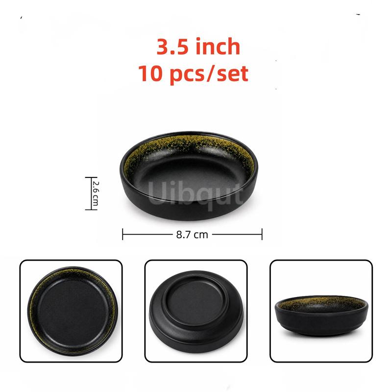 Melamine plastic Japanese style seasoning sauce small dish dipping Sushi soy sauce pepper wasabi Mustard dish oil vinegar plate
