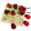 Gioco di conteggio con bastoncini coccinella Giocattoli matematici Montessori per bambini piccoli Apprendimento numeri e quantità Abbinamento Giocattoli educativi sensoriali