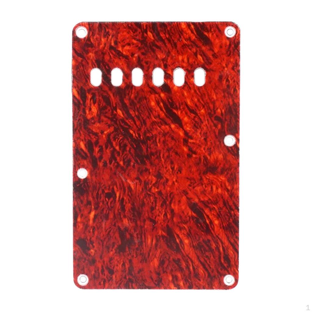 6 Holes Guitar Back Plate Tremolo Cavity Cover,Electric Accessories