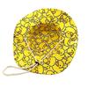 Cute Yellow Duck Cartoon Bucket Hat For Men Women - Summer Uv Protection Fishing Cap With Adjustable Chin Strap, Retro 80S 90S S
