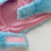 Cartoon Blue Mouse Hat Adjustable Warm Hat Unisex Fashion Cold Weather Hat for Various Ages