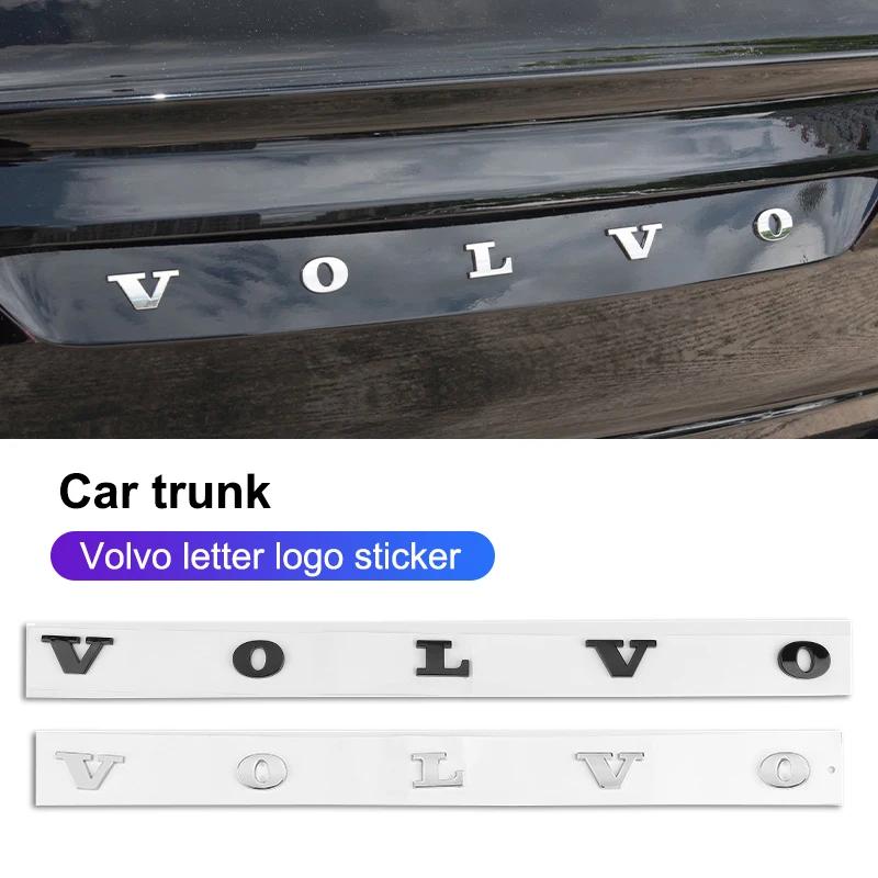 Volvo Logo Buchstabenabzeichen Auto Kofferraum ABS Aufkleber Volvo XC90 V90 V60 XC60 V40 EC40 EX40 S80 S60 S90 C40 XC40 V70 XC70 C30 C70