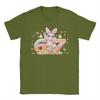 Easter Day  Cute Rabbit Bunny Six Seven Meme T Shirts Unisexs  Cotton Casual TShirts Round Neck  Tee Shirt Short Sleeve Tees