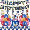 Sonic the Hedgehog-Themed Aluminum Foil Digital Balloon Set—Children's Birthday Party Banner and Decorations