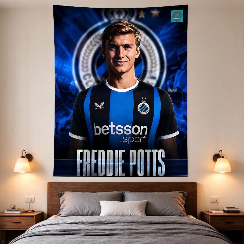 Freddie Potts Club Brugge Football Player Poster