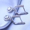 FEEYOO Orecchini a clip per donna Moda Orecchini con zirconi cubici Gioielli Orecchini da sposa