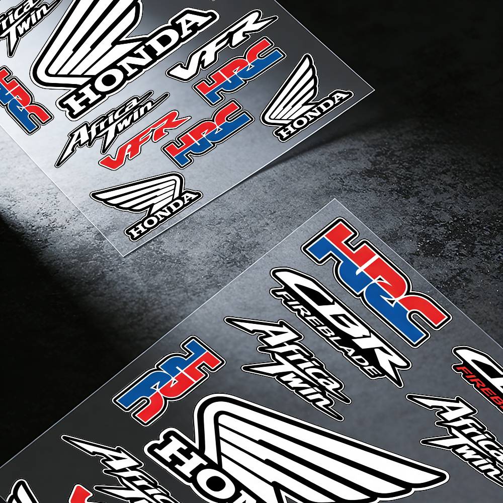 FOR HONDA RACING Long Lasting Waterproof Reflective Sticker Scratch Conceal Fit Motorcycle Car Helmet Fridge Water Cup DecalsOW3 lcnd9