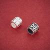 S925 Sterling Silver Chinese Style Coin Spacer Beads for DIY Jewelry & Weaving Bracelets