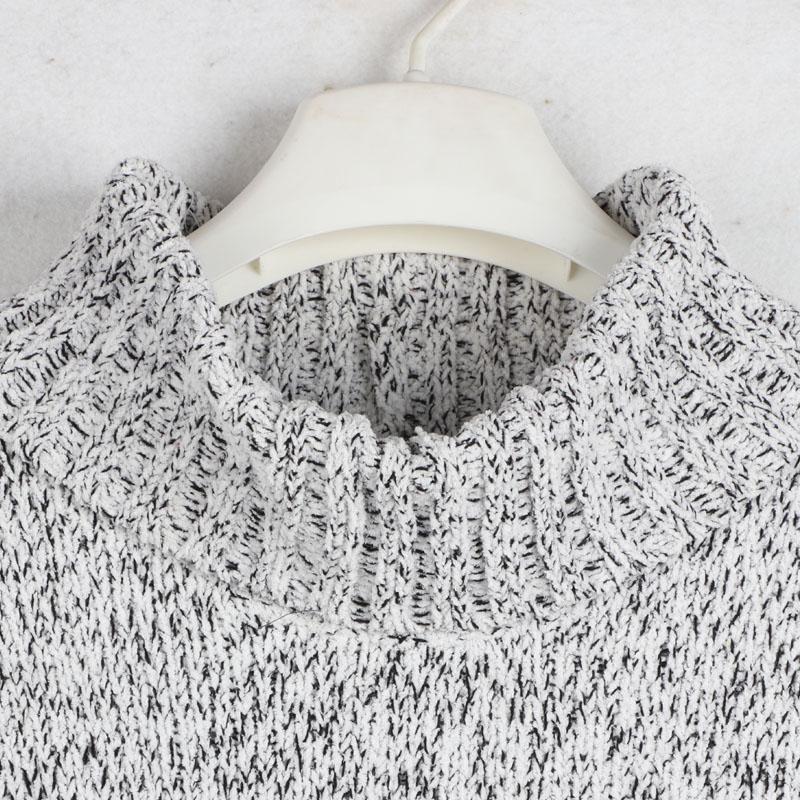 Sunshine House Autumn and Winter New Arrival Export European and American Plus Size Women's Clothes Mid Round Neck Thick Long Sleeves Sweater Knitwear
