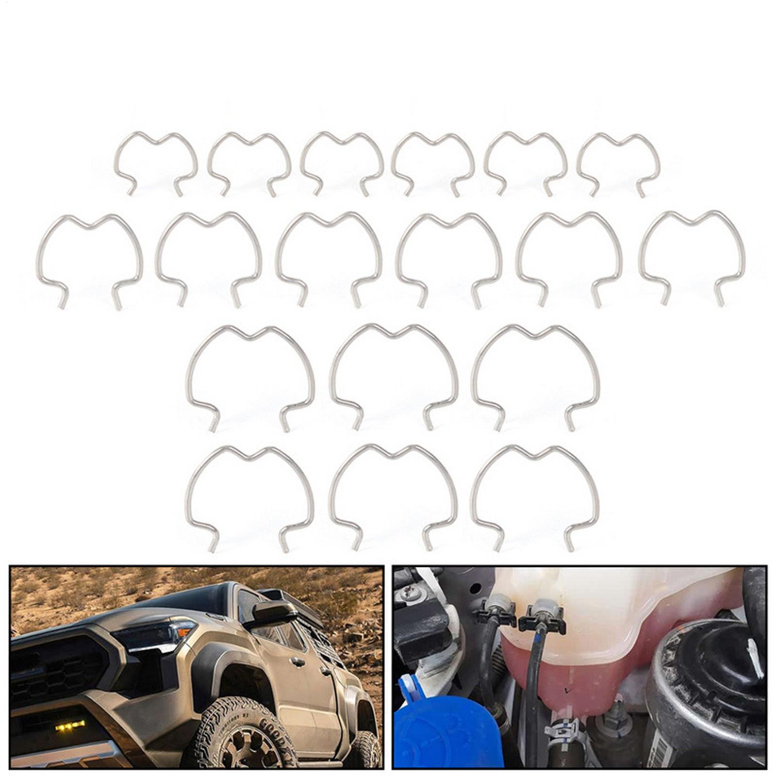 

5/8inch 1/2inch 3/8inch Transmission Oil Cooler Line Clips 18x 800-801 Quick Connector Clips Replacement Parts Clamp Kit CHINA