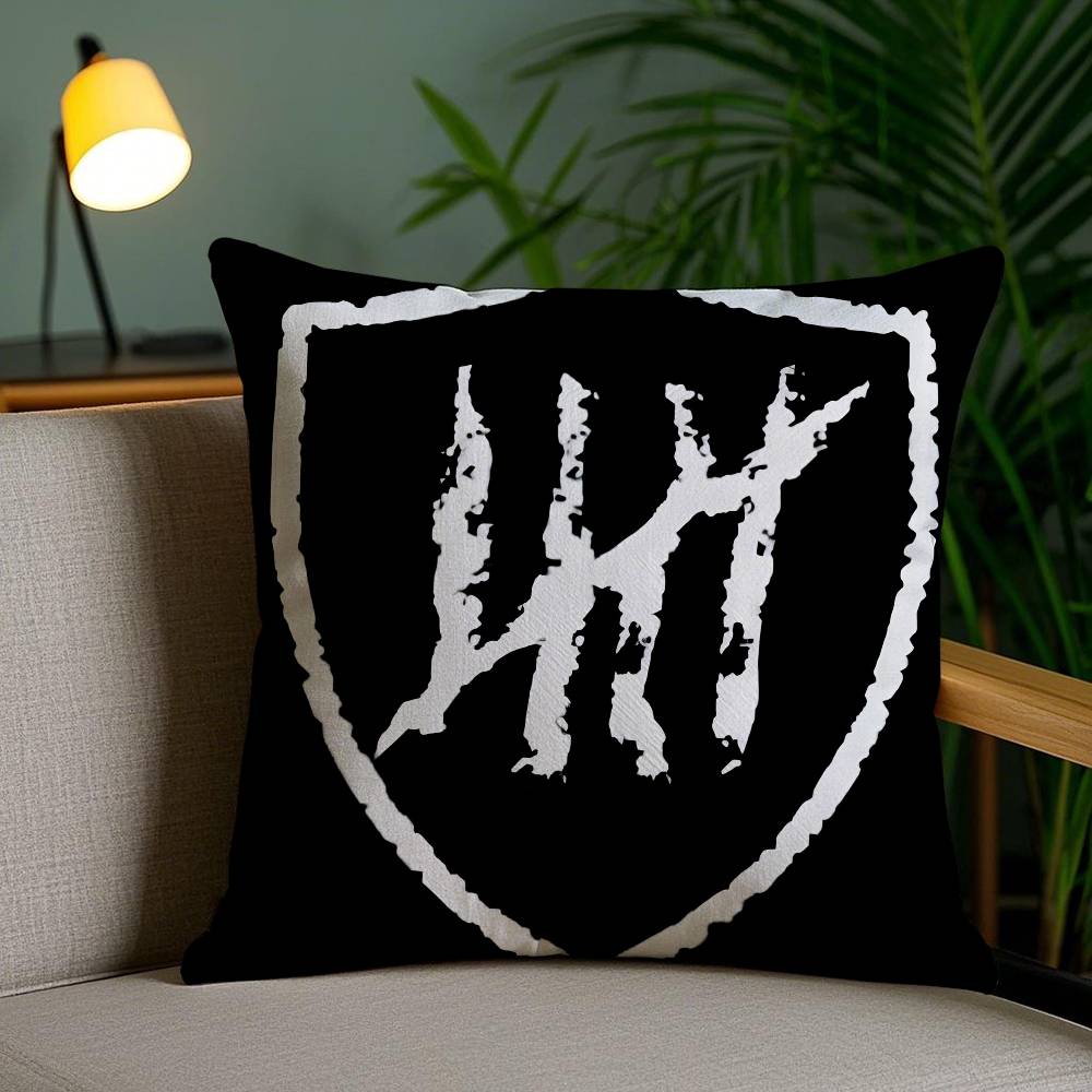 5 Ränder Cool Oslagbar-U Kuddfodral Kvalsterdammsskyddande Kuddfodral Osynlig dragkedja Silkeslen kort plysch Soffkuddfodral