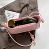 Women Elegant Handbag Large Capacity PU Saddle Shoulder Bag Small Crossbody Bag Solid Color Adjustable Strap for Outdoor Travel