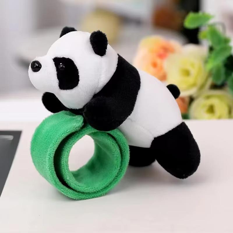 Cute Cartoon Panda Snap Bracelets Panda Girl Hair Band Children's Bracelet Creative Children's Toy Children's Gift