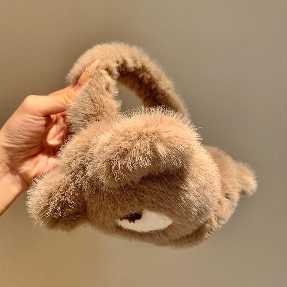 Cartoon Bear Winter Warm Earmuffs Plush Ear Cover Cute Ear Warmer Outdoor