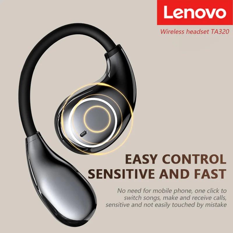 Lenovo TA320 OWS Bluetooth 5.4 Drahtlose Kopfhörer TWS In-Ear 400mAh Akku Überwältigender Surround-Sound Ergonomisch Designte Kopfhörer