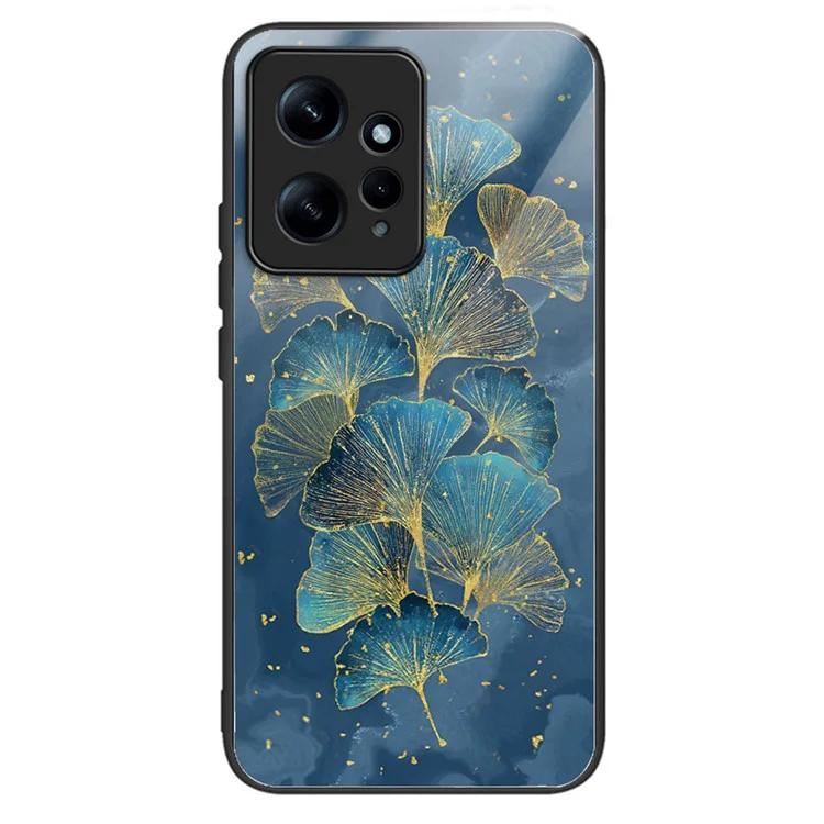 

For Xiaomi Redmi Note 12 4G Phone Case Tempered Glass+TPU Anti-drop Cover