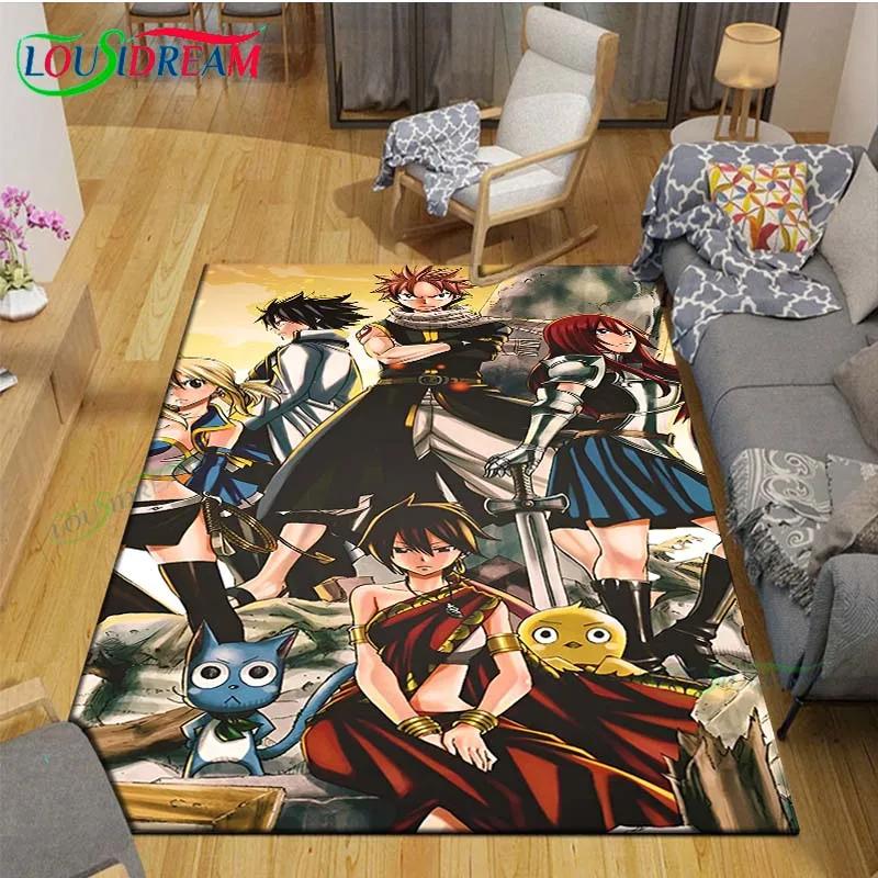 Fashion Popular Cartoon A-Fairy Tail Printed  Carpet Living Room Anti-Skid Area Rug Kids Bedroom Mats Yoga Mat Carpet Decor Gift