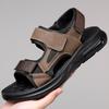 Fashion 2024 Summer Retro Fashion Platform Outdoor Beach Men's Sandals Designer New Soft Sole Casual Driving Men Shoes