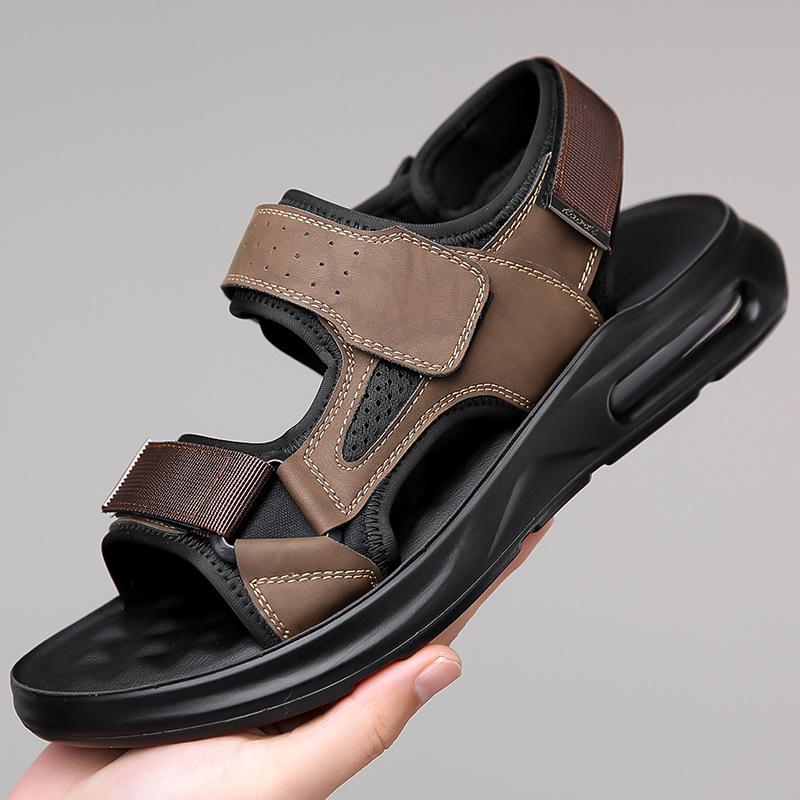 Fashion 2024 Summer Retro Fashion Platform Outdoor Beach Men's Sandals Designer New Soft Sole Casual Driving Men Shoes