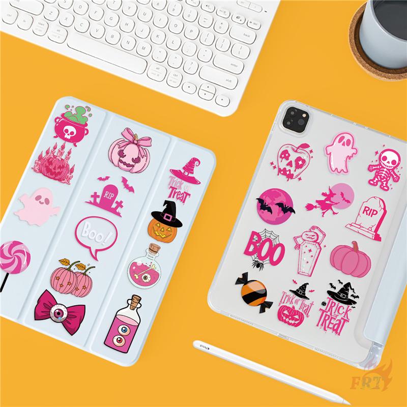 50Pcs/Set Pink Halloween PET Stickers Waterproof DIY Fashion Doodle Decals Stickers