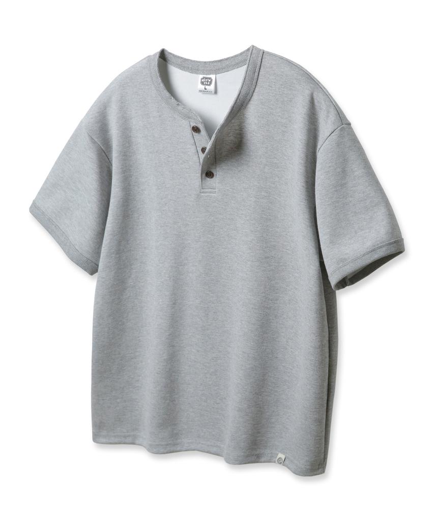 ALVINCLO 3-Button Henley Neck Loose Fit Short Sleeve T-Shirt Ast4773 (5 Colors)