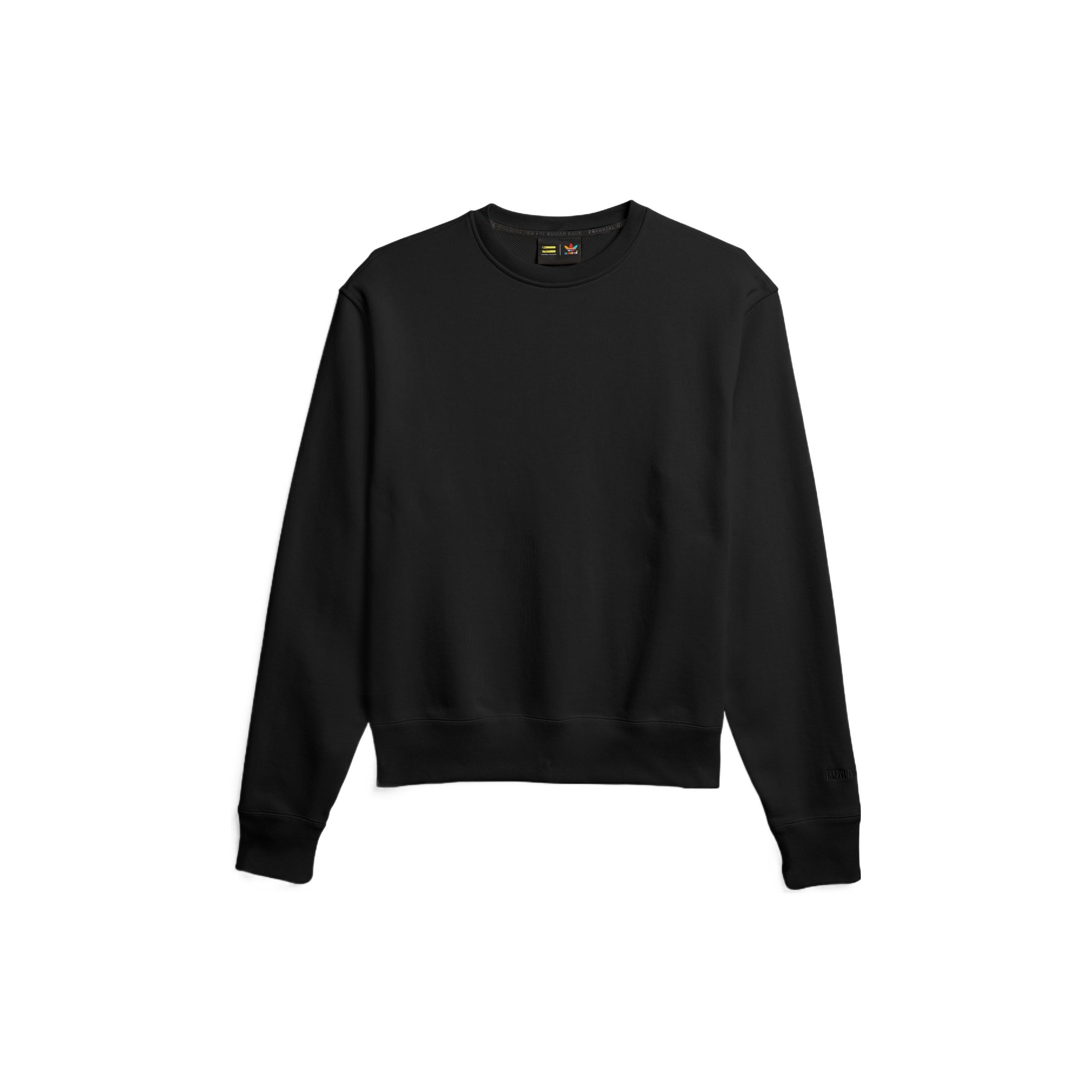 adidas Originals Pharrell Williams Basics Crew Sweatshirt Black GM1972 XS