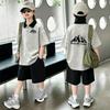 Boys' Cotton Lapel Short-Sleeve T-shirt Set: Stylish Color Block POLO Two-Piece for Summer – Medium & Large Sizes