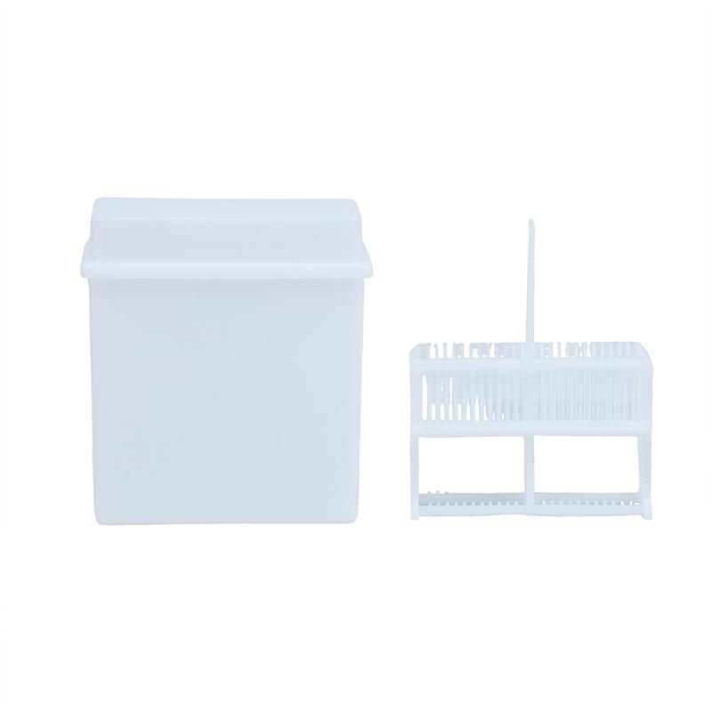 24 Slots Microscope Slides Staining Jar Rack Kit Non-Stick Smooth Staining Dish Set for Student Science Experiment Use