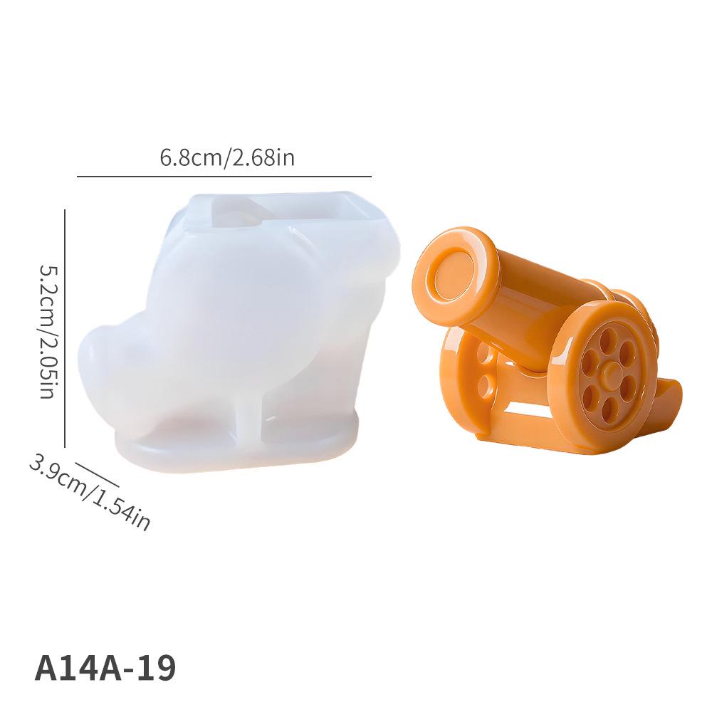 

Silicone Mold for DIY Mini Steel Cannon Toy Car Decoration