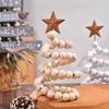 Adjustable and Stretchable Beaded Christmas Tree Model Decoration, with Star Top Decoration, Christmas and New Year Gifts