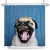 Funny Dog Shower Curtain Blue Ocean Shower Curtains with Animal Octopus Starfish Turtle Anchor Fish Nautical Bathroom Curtains