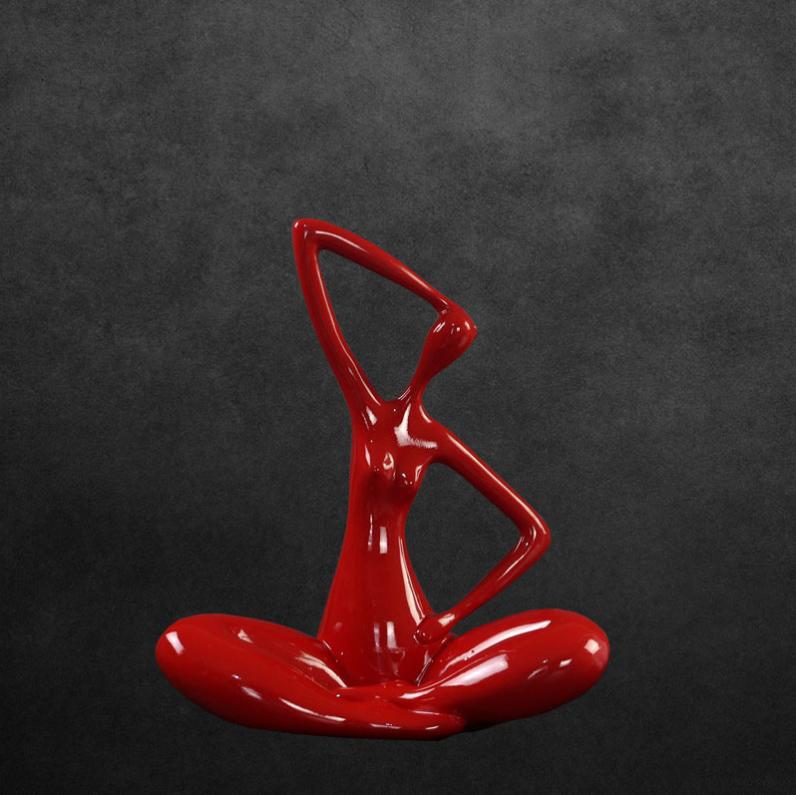 

Скандинавская Йога Милая Женская Фигурка Смола Украшения Офисный Стол Меблировка Поделки Дом Комната Настольные Фигурки Декор Предметы Аксессуары