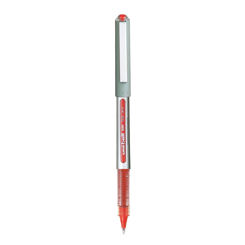 Uni-Ball Eye UB157 0.7 Mm Roller Ball Pens Red Ink Smooth Writing Pack of 6 for Office School Home Use