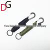 Paracord Woven Keychain with Black Mountaineering Clip for Outdoor Use