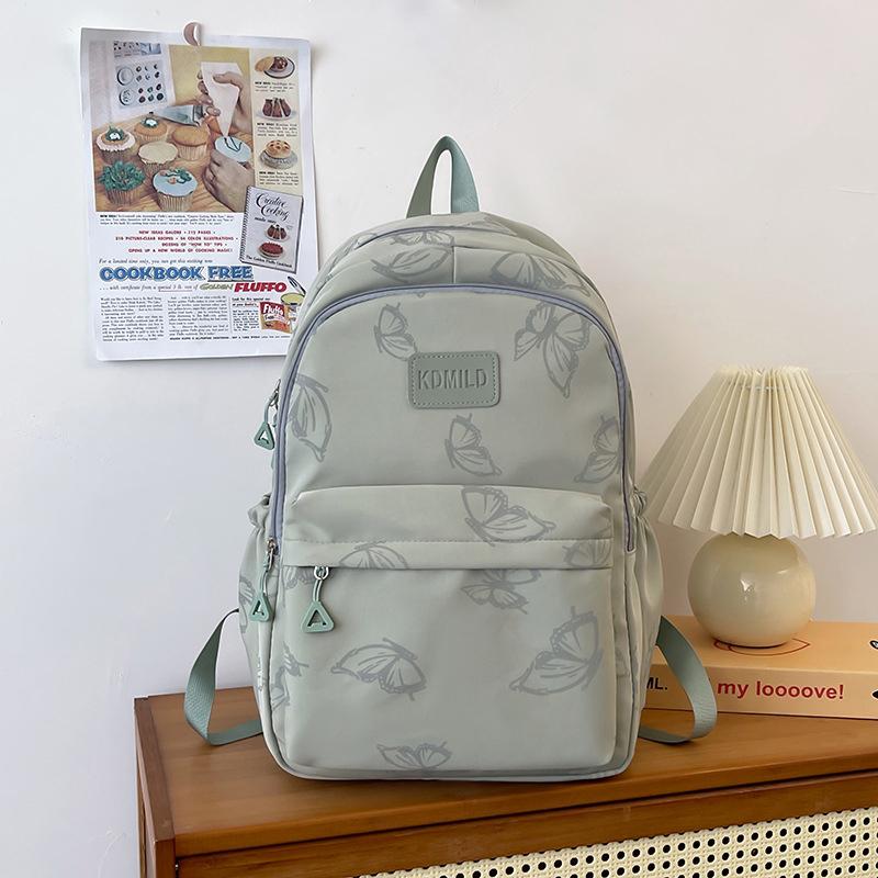 Butterfly Print Backpack Large Capacity Rucksack for Hiking Camping Commute and Travel Minimalist Design