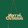 Merry Christmas LED Lights Christmas Tree Wreath Hanging Lights Christmas Home Decorations Party Supplies