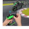 2,4 GHz 4-Kanal Elektro-RC-Fernbedienung Motorradmodell Spielzeug mit Hellgrün