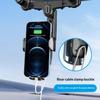 Suporte de Celular 360 Graus Suporte de Montagem no Retrovisor Navegação Gps Suporte Móvel Clipe Dobrável Ajustável Suporte de Celular para Carro