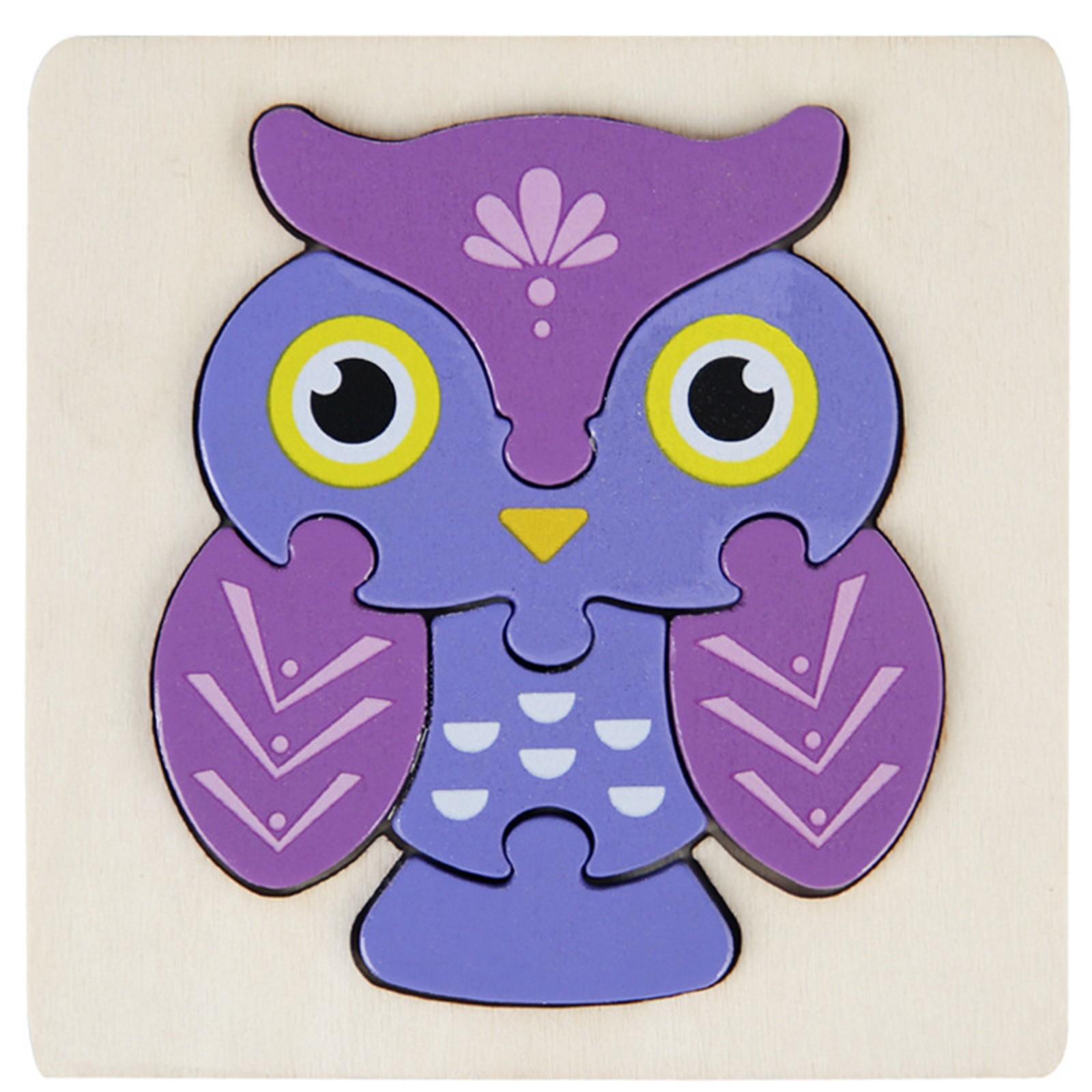 

Высококачественная 3D деревянная головоломка для детей, мультяшное животное, дорожное движение, раннее обучение, познавательная игра, головоломка, игрушки для детей One Size фиолетовый