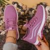 Fashion Women's Soft Sole Breathable Mesh Sneakers Lightweight Non Slip Casual Sports Shoes for Women Comfort Slip On Knitted Sneakers