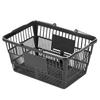 Shopping Baskets, 12 PCS, 21L Stackable PE Plastic Grocery Baskets with Handles, Dense Mesh Structure, Holds up to 9.07kg, Portable for Grocery,