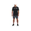 Under Armour Camo Letter Logo Solid Stripe Short Sleeve T-Shirt Men Tops Black 1376830-001