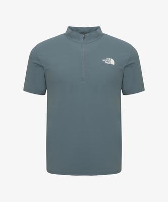 Noseupeiseu Nt7Ks00B Men'S Ice Flex Short Sleeve Zip Tee Smoke Blue