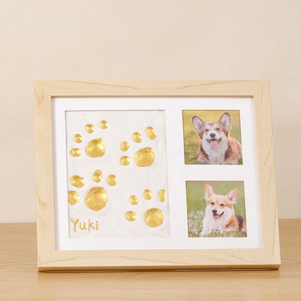 Non-Toxic Paint Photo Frame DIY Keepsake Pet Paw Print Kit  Father's Day