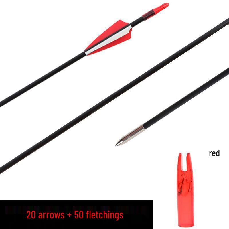 WEZHO 6mm Fiberglass Archery Arrows for Recurve Bows
