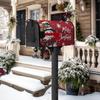 Christmas Snowman Mailbox Cover 21 X 18 Inch Magnetic Winter Snowflake Mailbox Cover Christmas Post Letter Box Wraps for Garden