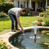 Solar Fountain with 8 Nozzles Outdoor Pond Water Pump 1.5w Solar Fountain Pump for Garden Pond Patio Backyard Lawn Pathway Pool