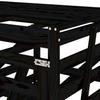 2 Ton Waste Bin Enclosure Black Solid Pine Wood
