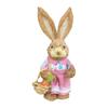 Easter Bunny Figurine Easter Gift Cute Ornament for Yard Cabinet Living Room