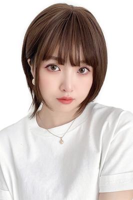 [BrightLala] Short Bob Full Wig, Wolf Cut, Colorful Hair, Ear-Tucked, hf1514-TMB